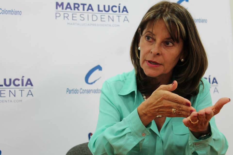 Martha Lucía Ramírez candidata presidencial Colombia