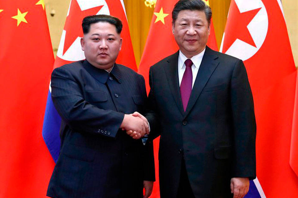 Kim Jong un y Xi Jinping. Foto: Televisa News