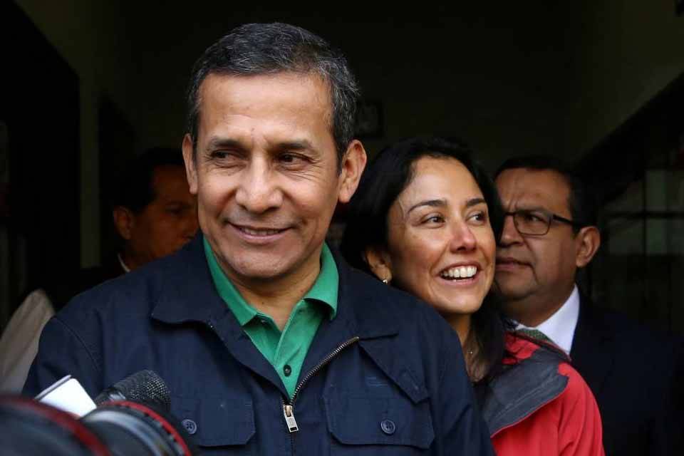 Ollanta Humala e presidente Perú Nadine Heredia