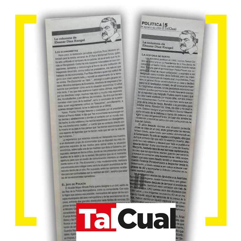 Columna de Eleazar Díaz Rangel