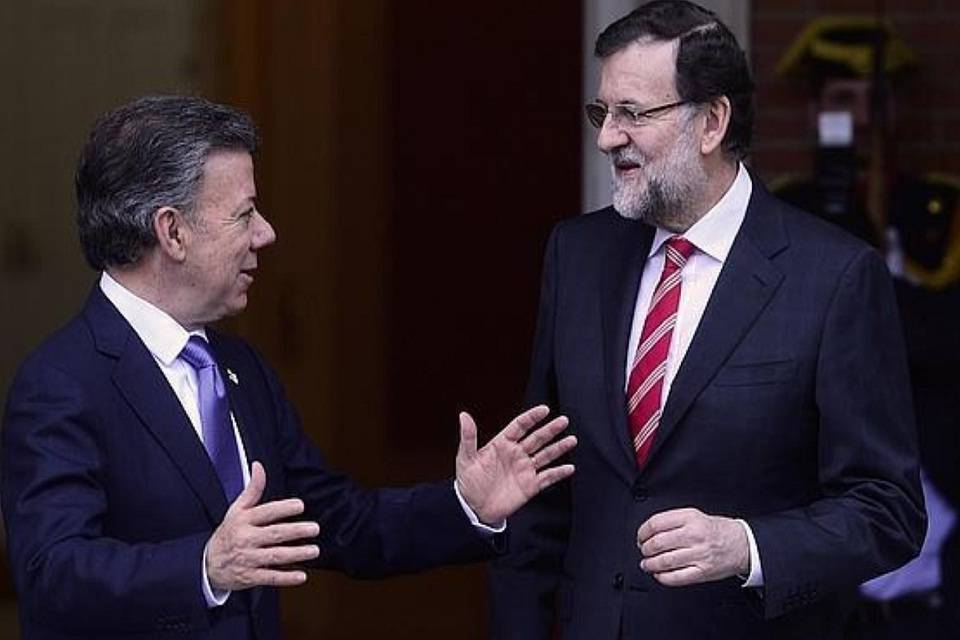 Rajoy y Santos