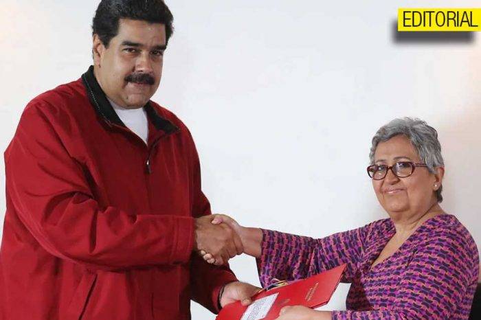 Maduro y Tibisay Lucena. Editorial
