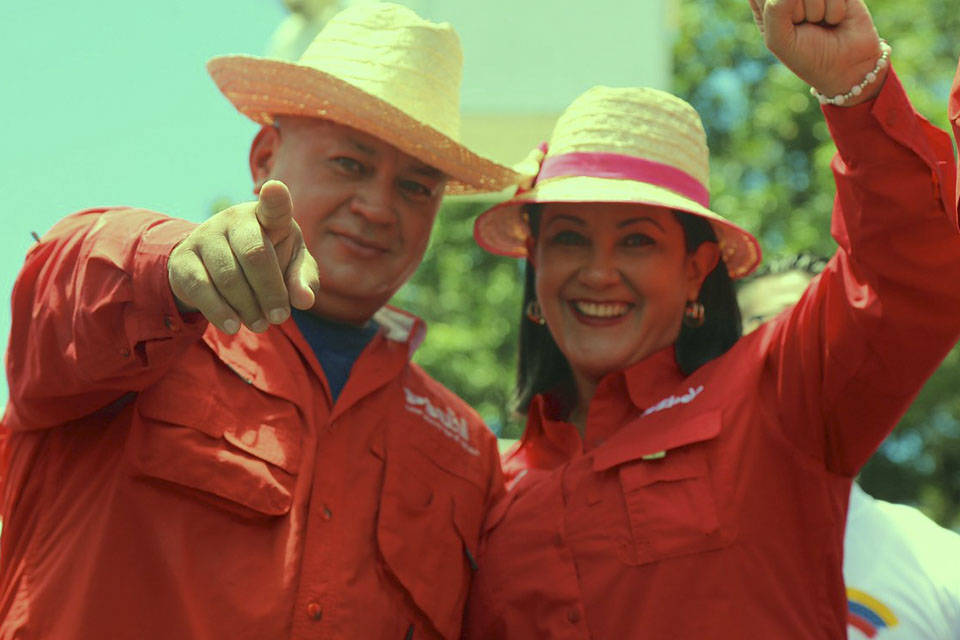 Diosdado Cabello y MarlenyContreras