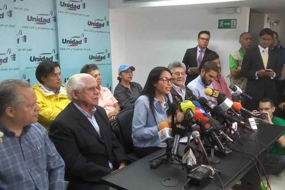 MUD Delsa Solórzano Henry Ramos Allup Omar Barboza