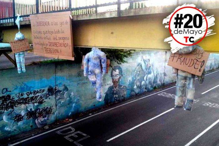 Protesta muñecos Táchira #20DeMayo