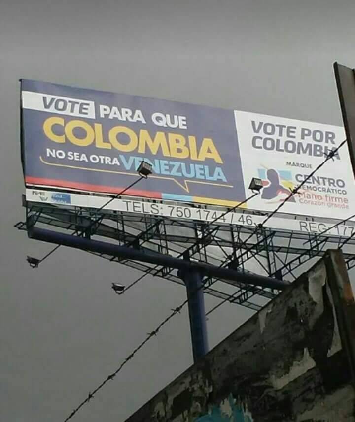 Vallas Colombia Centro Democrático