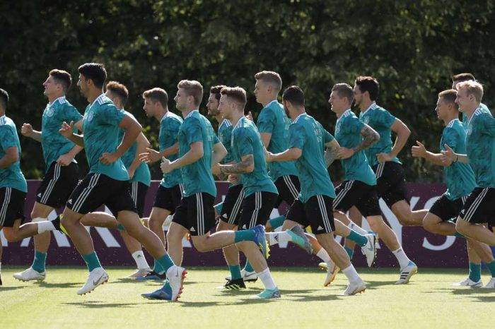 Alemania entrenando. Rusia 2018