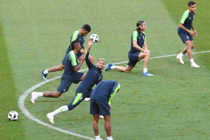 Brasil entrenando. Rusia 2018