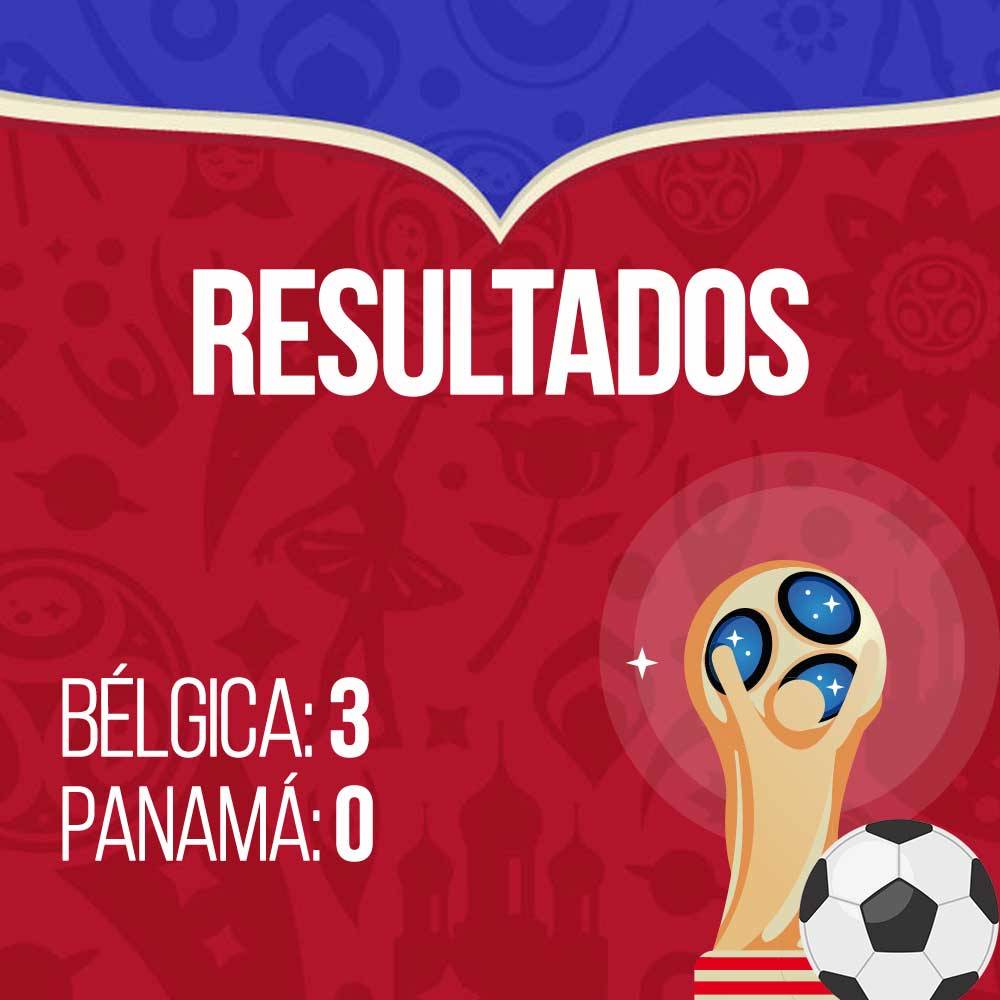 Resultados Bélgica vs Panamá 