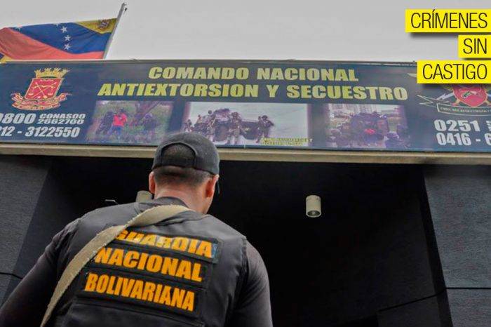 Comando Nacional Antiextorción y Secuestro. Foto: El Impulso