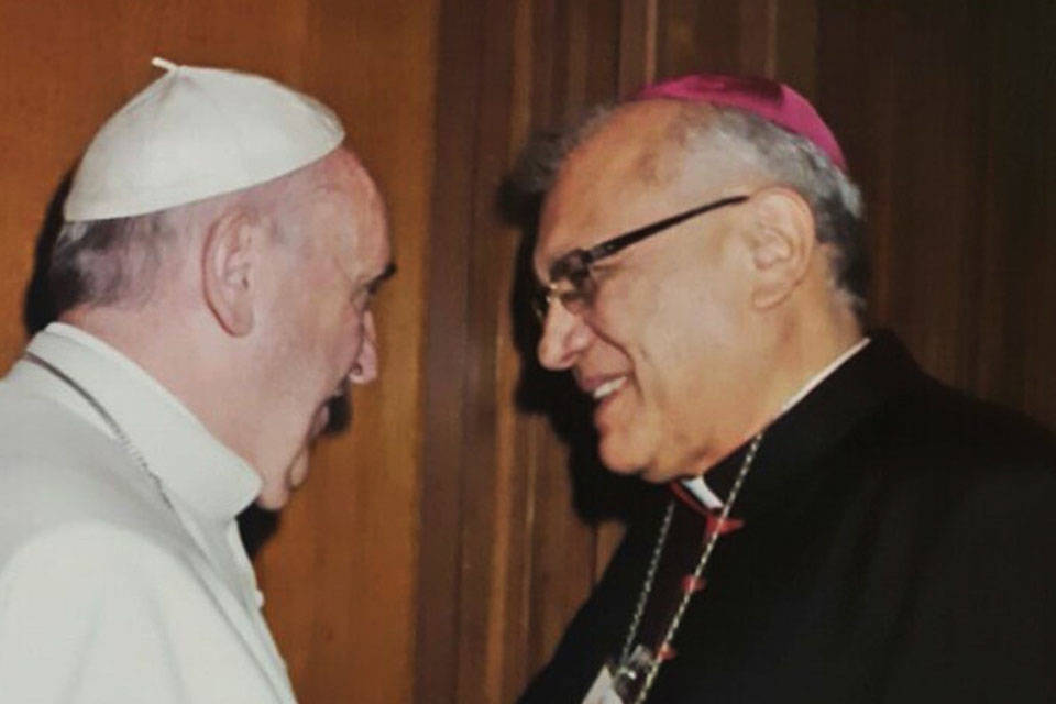 Papa Francisco y Baltazar Porras