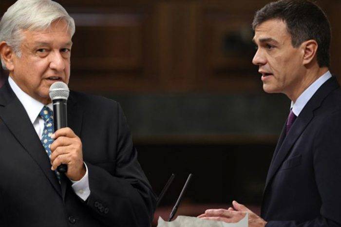 AMLO y Pedro Sánchez. Montaje: GV