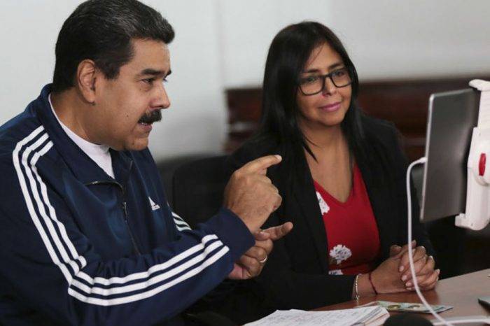 Maduro y Delcy Rodríguez