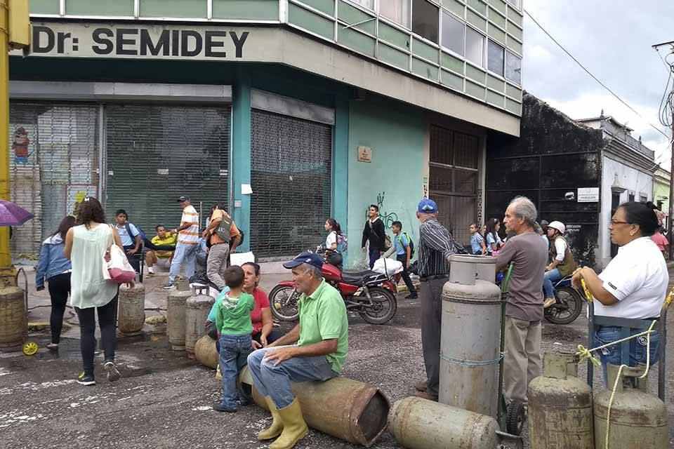 Protesta por falta de gas en Táchira