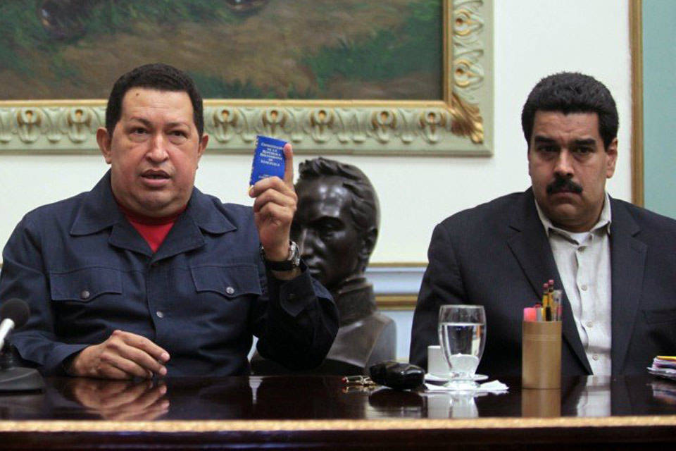 Chávez y Maduro