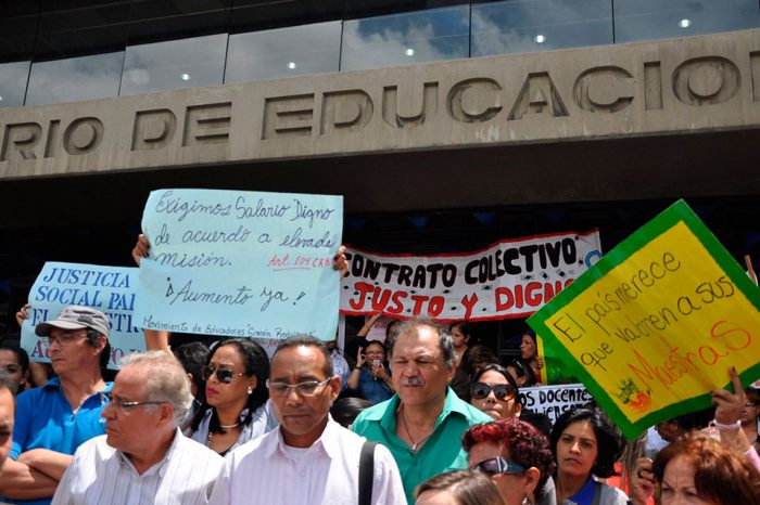Protesta de docentes