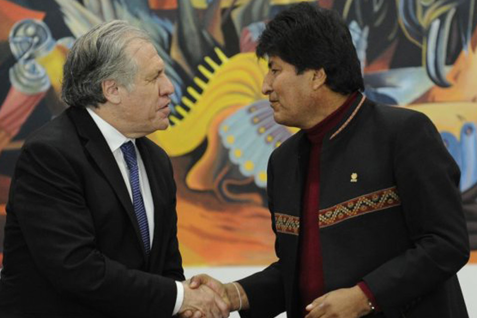 Luis Almagro y Evo Morales