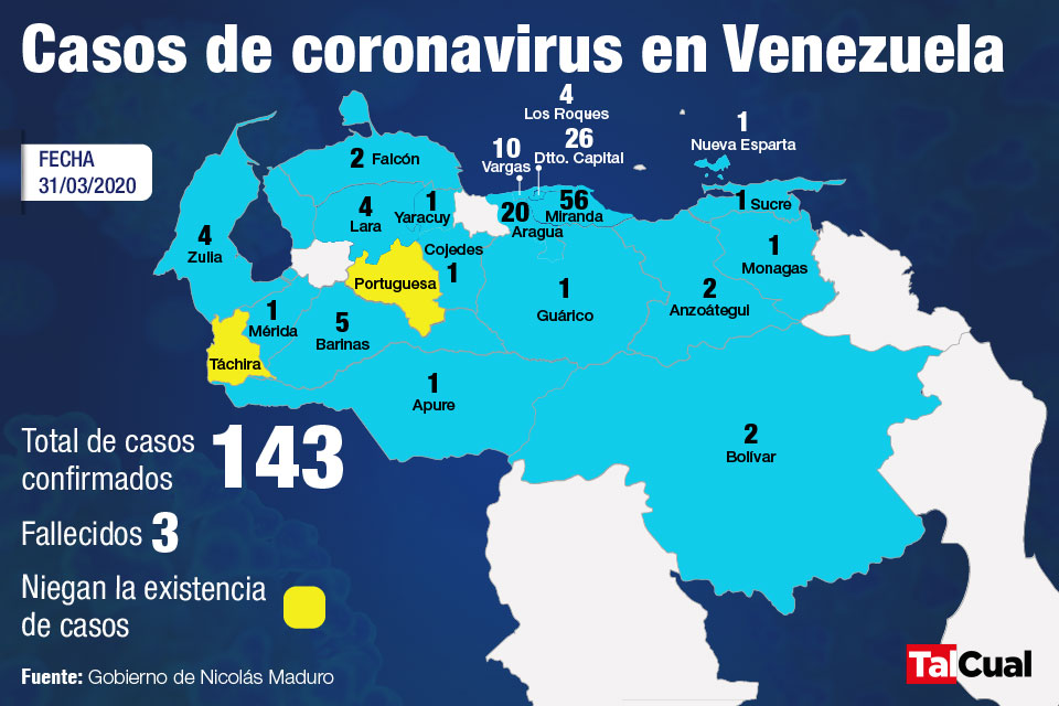 Mapa. Coronavirus