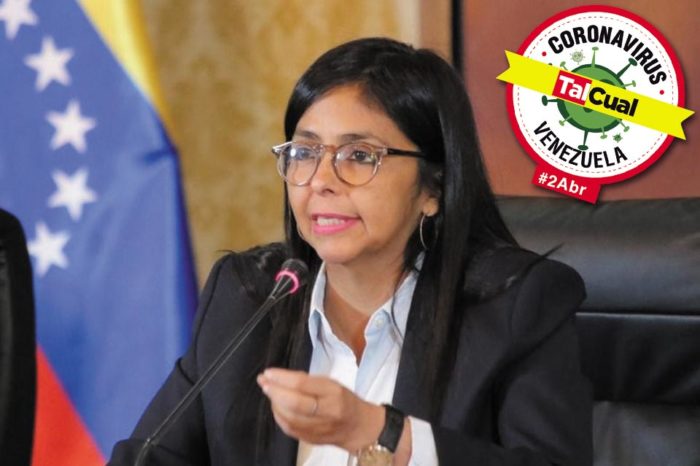 Delcy Rodríguez reporte sobre covid-19