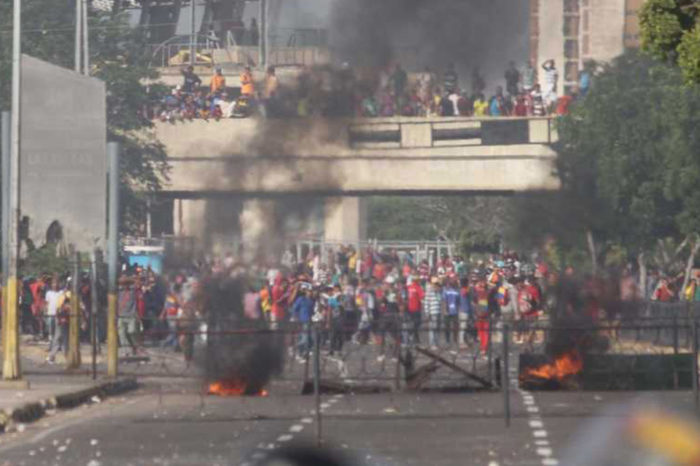 Protesta en el mercado Las Pulgas