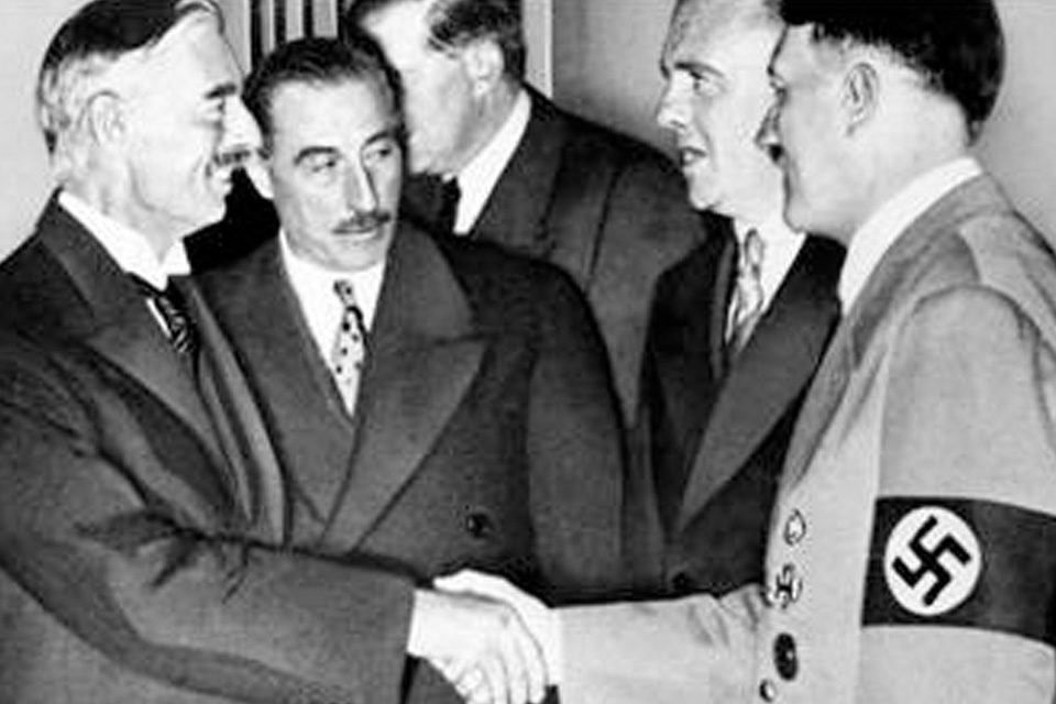 Chamberlain con Hitler