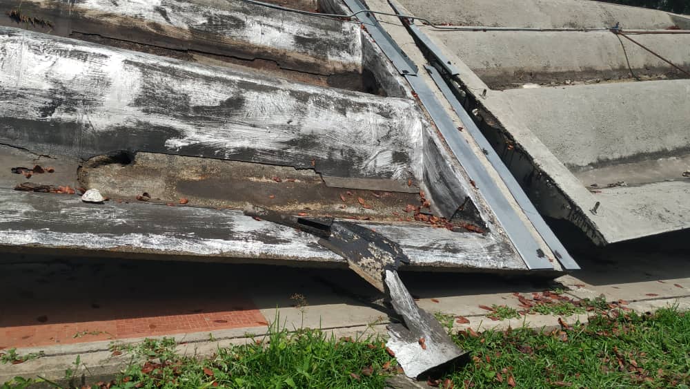 techo de la UCV se fracturó