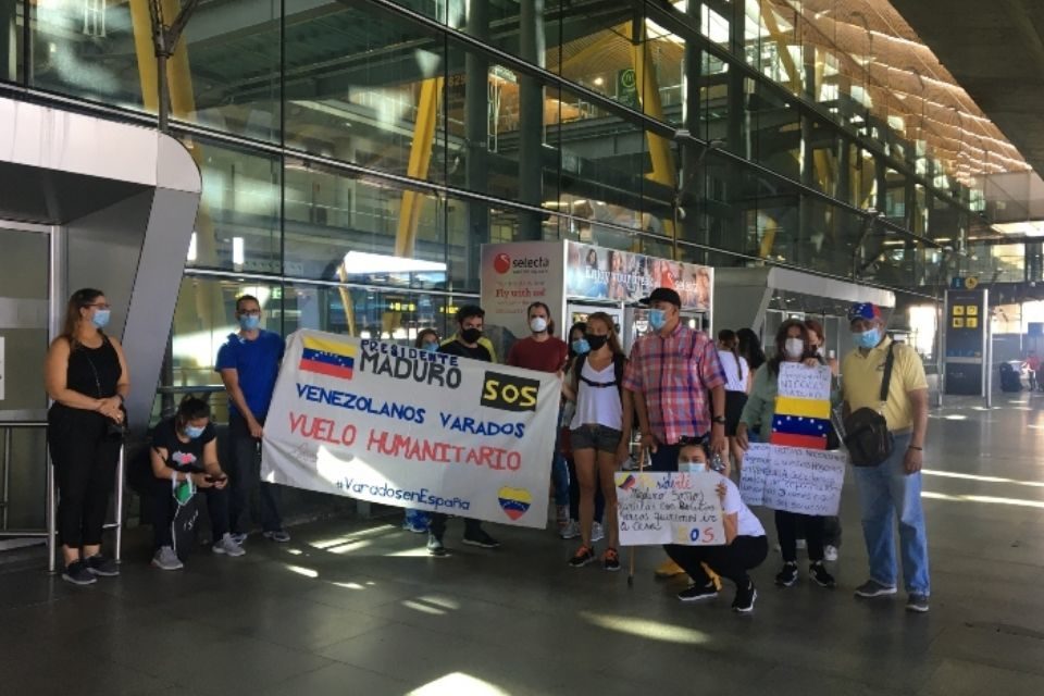 Venezolanos varados en España