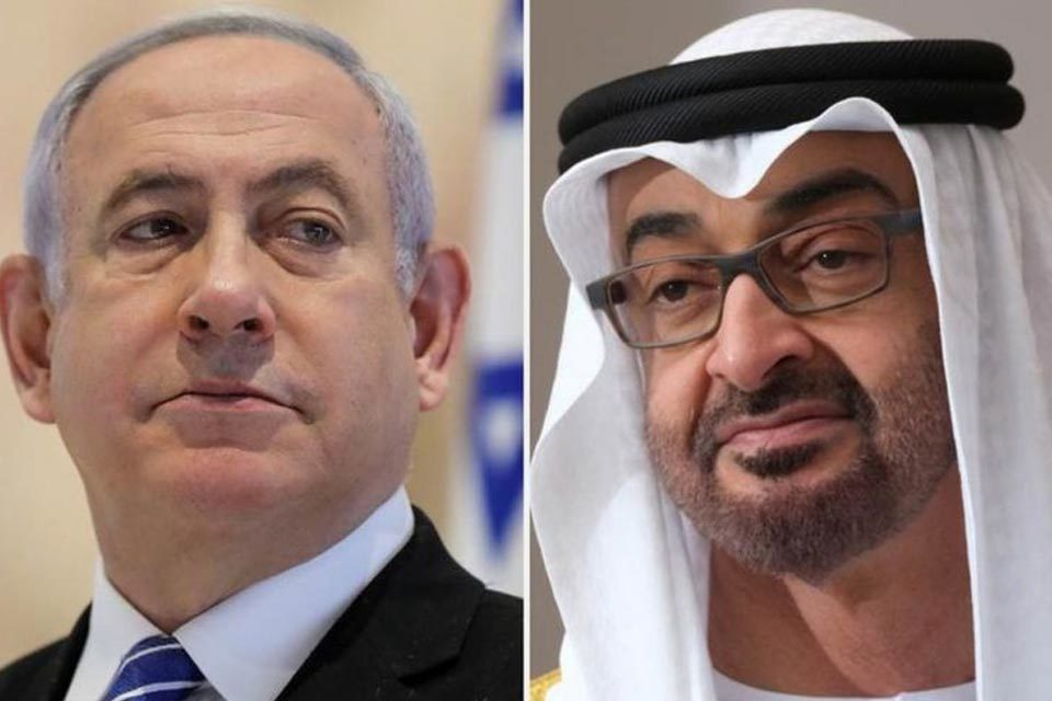 Primer ministro de Israel y Príncipe de Emiratos Árabes
