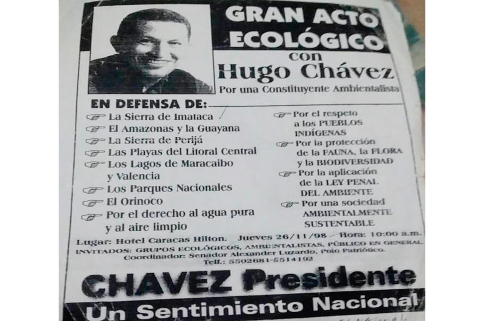 Constituyente ecológica de Hugo Chávez