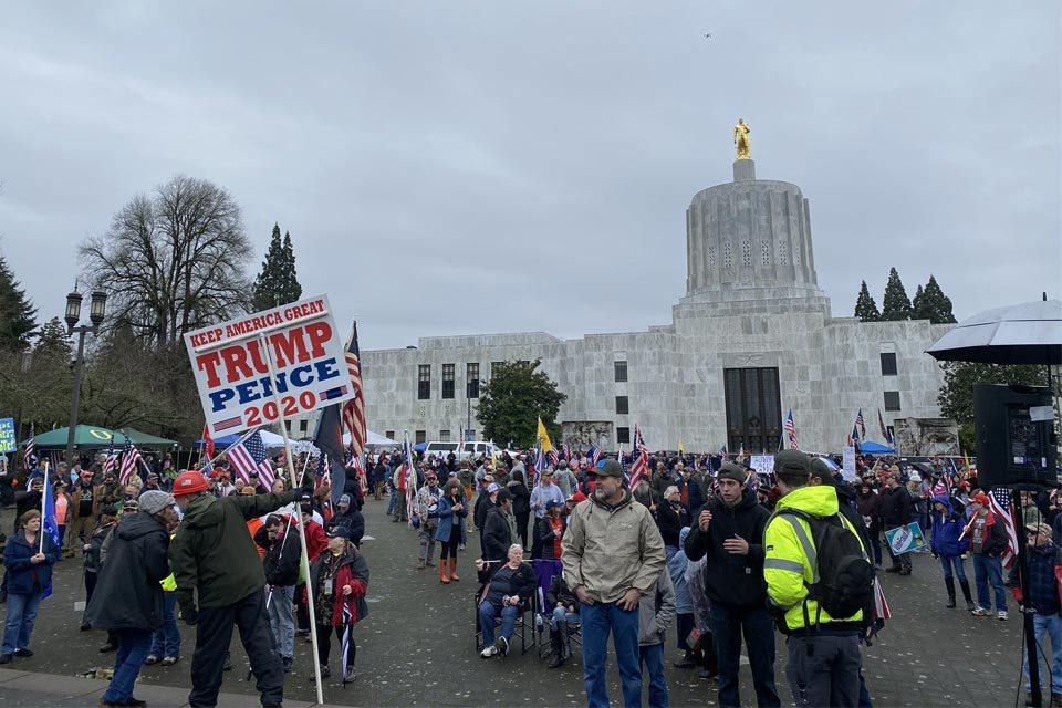 Protestas en el Capitolio de Oregon, EEUU