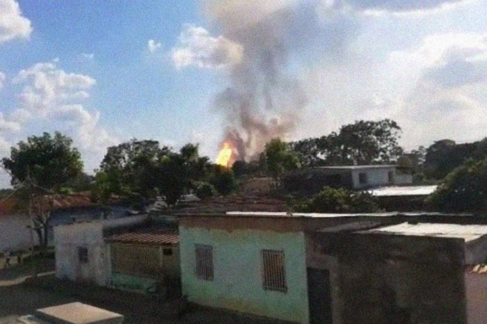 Incendio en planta de gas en Tejero, Monagas