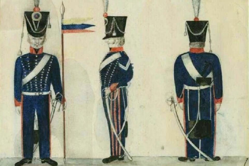 Militares en el 19 de abril de 1810