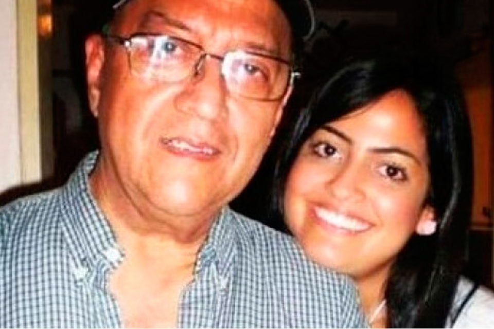 Carlos Bautista con su hija Viviana