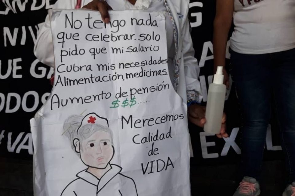 Enfermeras - protesta