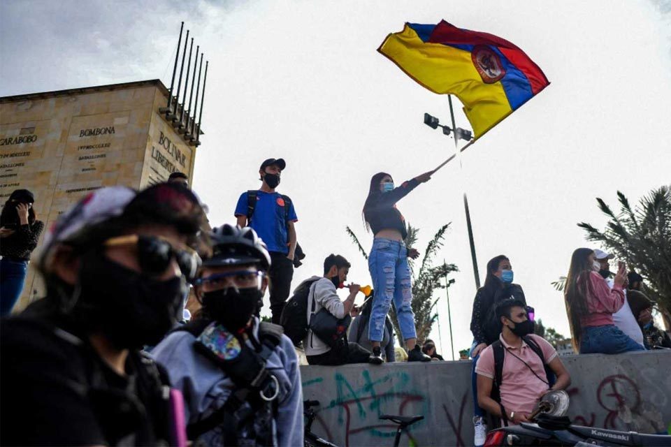 Manifestaciones en Colombia Bogotá