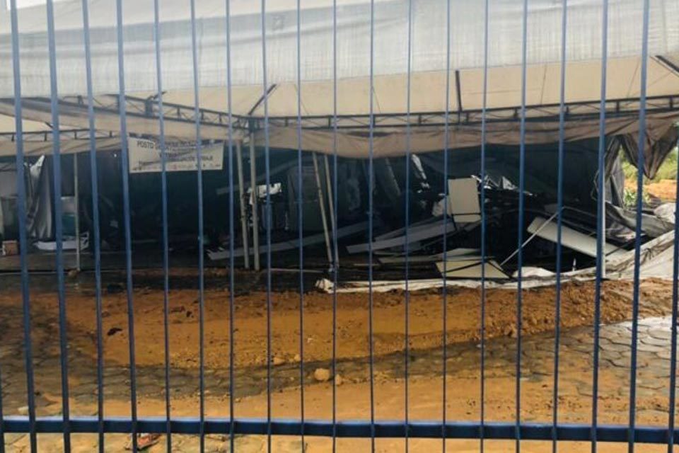 Refugio destruido en Manaos