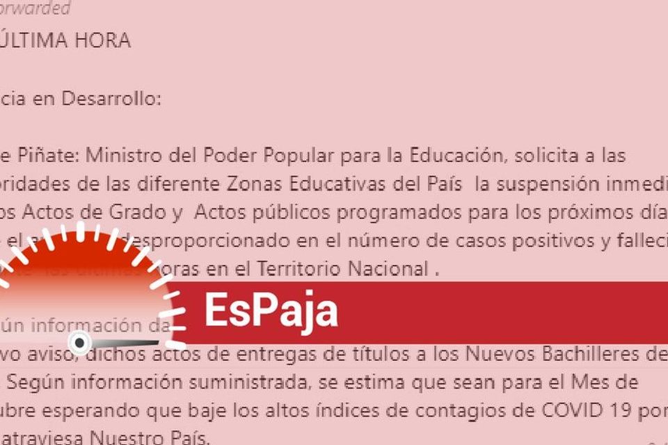 actos de grado suspenden Eduardo Piñate Educación Espaja