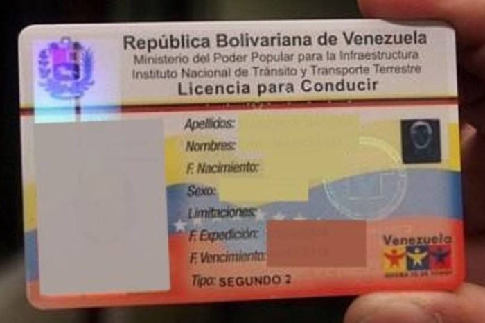 licencia de conducir Venezuela España INTT