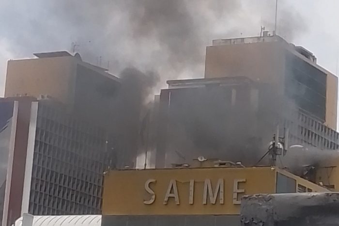 Incendio sede Saime plaza Caracas 17.08.2021