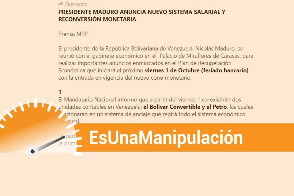 EsPaja Maduro reconversión salario petro