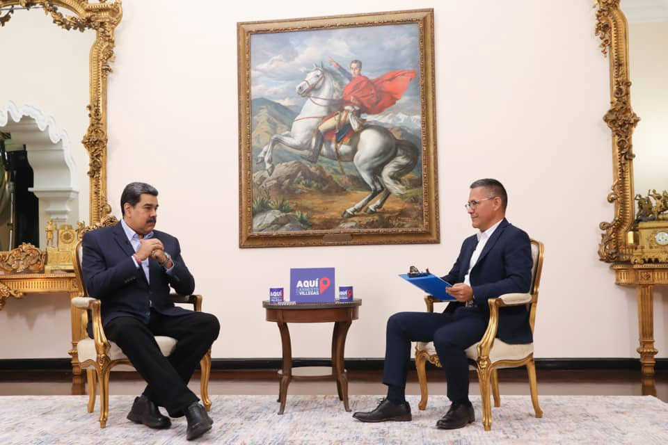 Nicolás Maduro entrevistado por Ernesto Villegas