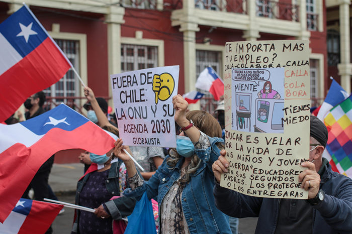 Marchas anti y pro migración