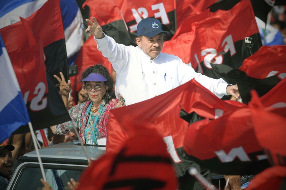 pareja-presidencial-ortega-murillo-FSLN nicaragua AFP