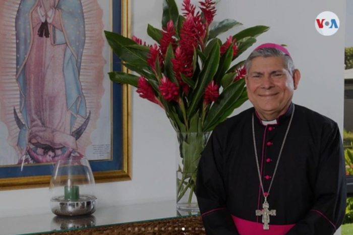 Monseñor Carlos Enrique Herrera Nicaragua. [Foto Donaldo Hernández_VOA].