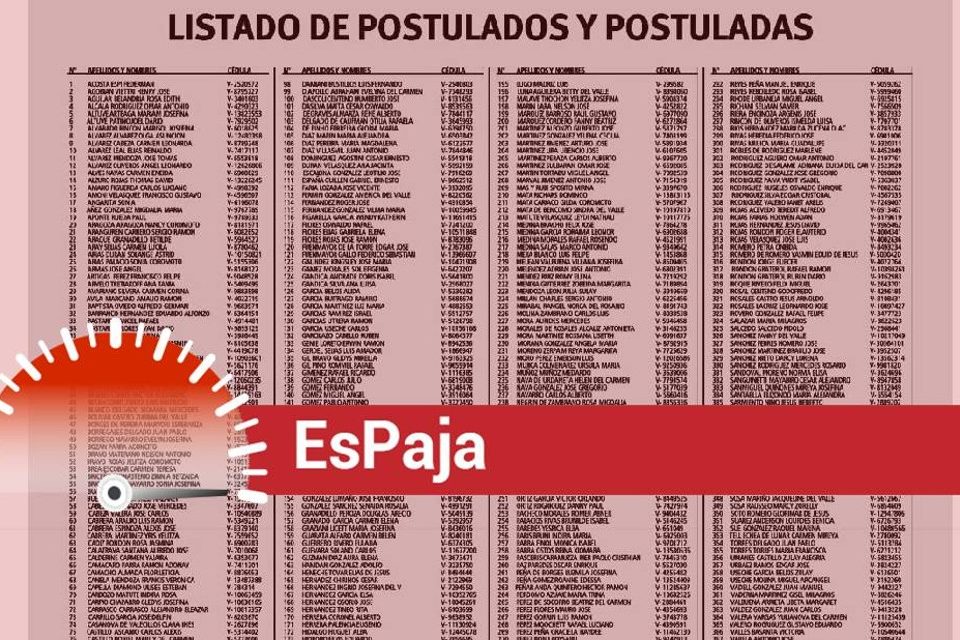 EsPaja lista postulados TSJ