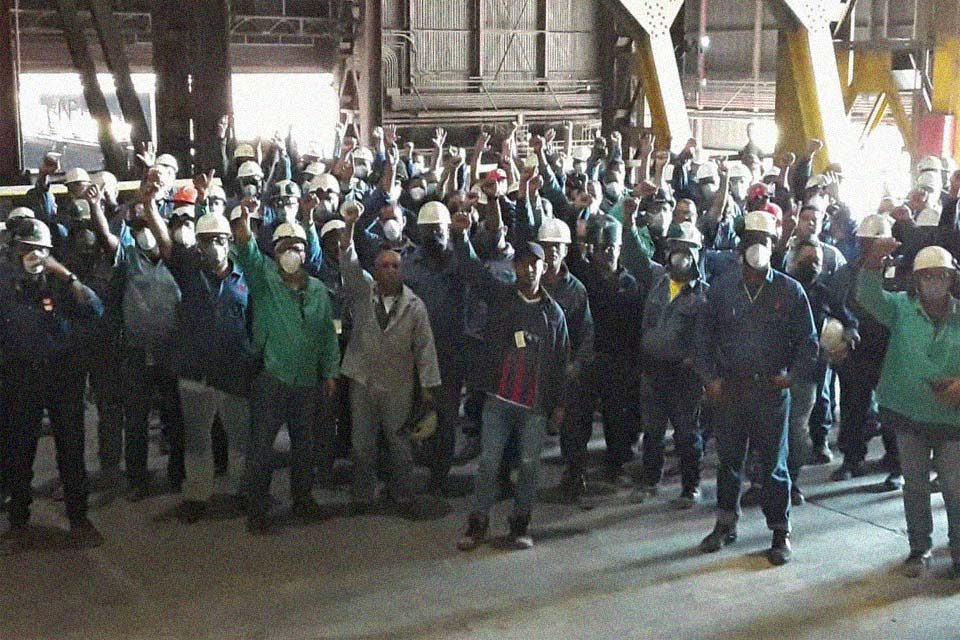 Protesta de trabajadores de Sidor