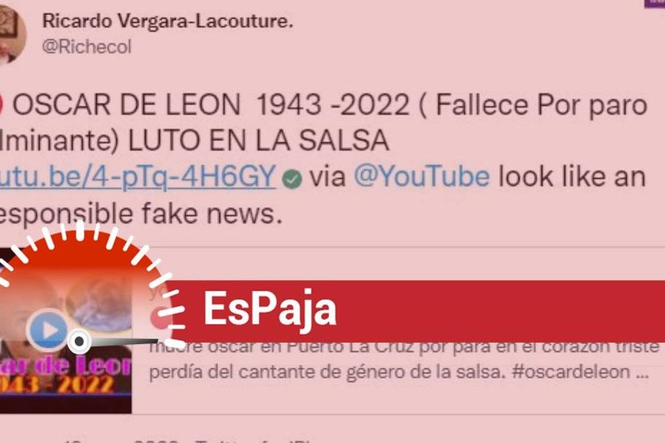 Oscar D'León EsPaja fake