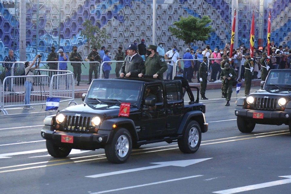 VOA Daniel Ortega Nicaragua desfile militar