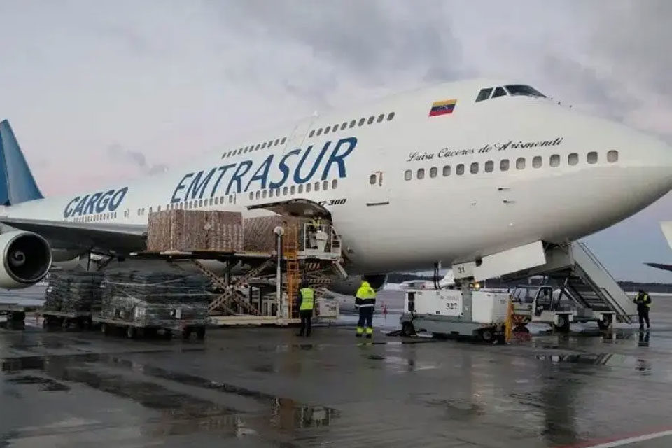 Avión venezolano con matrícula de Irán inmovilizado en Argentina