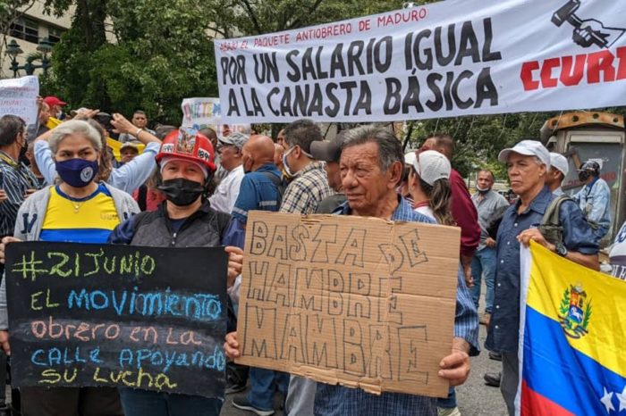 protesta trabajadores 21.06.2022